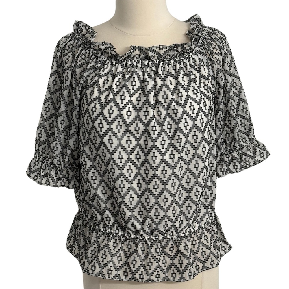 The Limited Women's Ruffled Neckline & Off-Shoulder Boho Pleasant Blouse